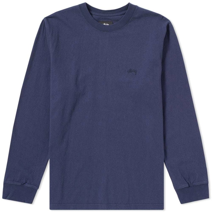 Photo: Stussy Long Sleeve Jersey Tee Blue