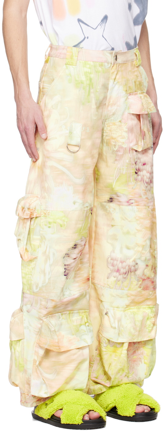 Collina Strada Yellow Garden Cargo Pants
