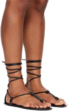 The Row SSENSE Exclusive Black Knots Sandals