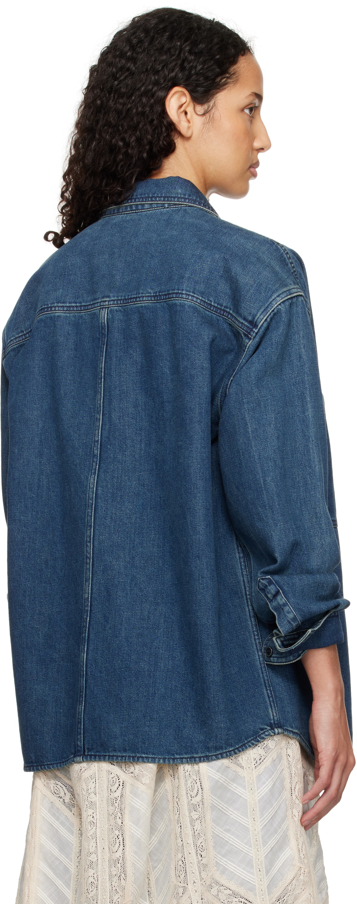 Isabel Marant Etoile Blue Okely Denim Jacket