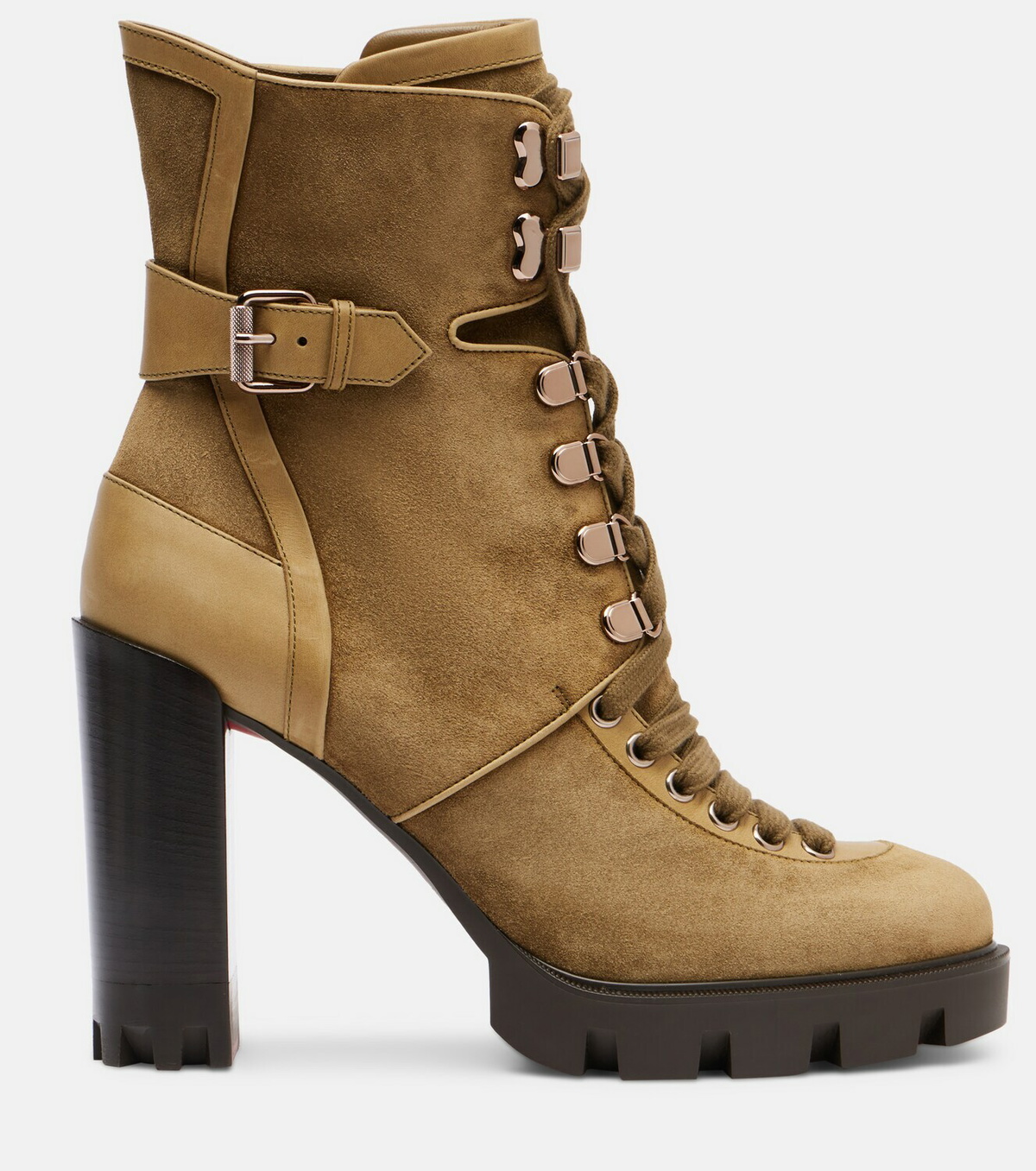 Christian Louboutin New Macademia 100 suede ankle boots