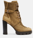 Christian Louboutin New Macademia 100 suede ankle boots