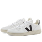 Veja Men's V-10 Vegan Basketball Sneakers in Extra White/Black