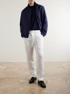 Canali - Linen Bomber Jacket - Blue