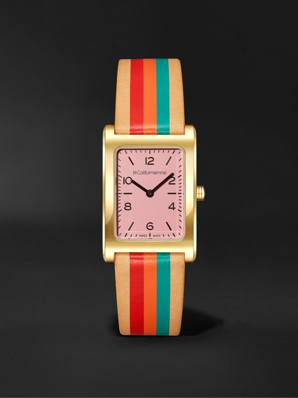 laCalifornienne - Daybreak 24mm Gold-Plated and Leather Watch, Ref. No ...