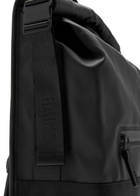 Rains Trail Rolltop Backpack - Black - One Size