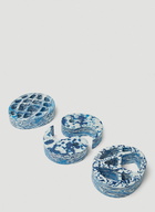 Symbolism Paper Weights in Blue