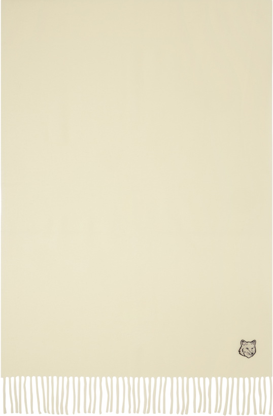 Photo: Maison Kitsuné Off-White Bold Fox Head Scarf