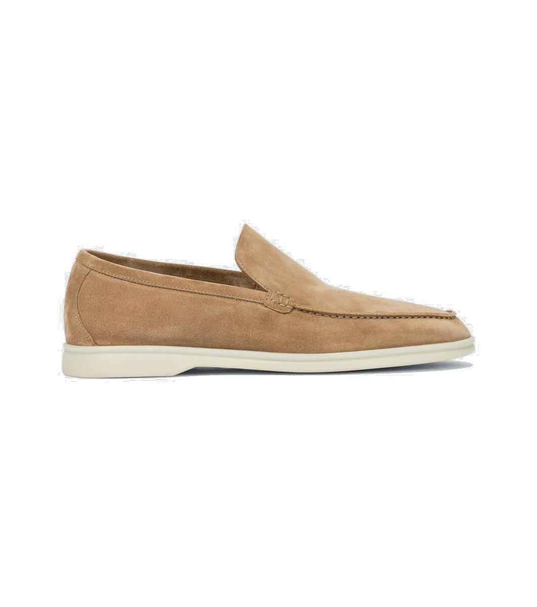 loro piana summer walk suede loafers