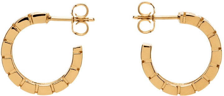 Photo: Versace Gold Greca Hoop Earrings