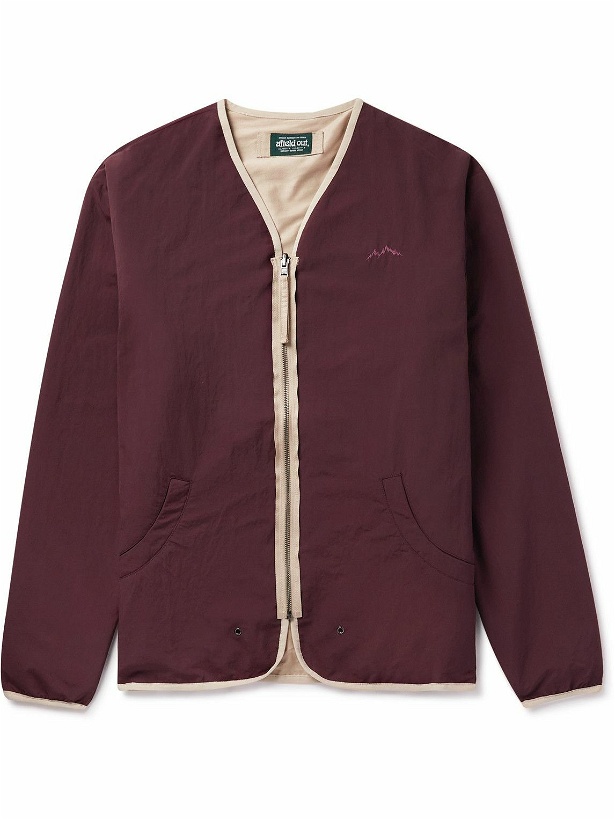 Photo: Afield Out® - Cedar Reversible Logo-Embroidered Shell Jacket - Burgundy
