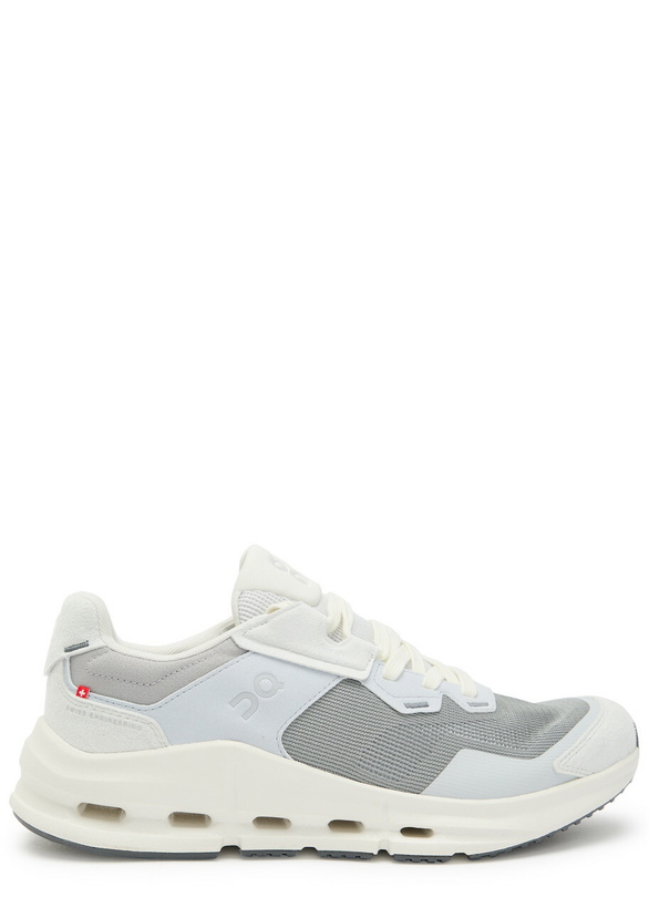 Photo: ON Cloudnova Rift Panelled Mesh Sneakers Grey