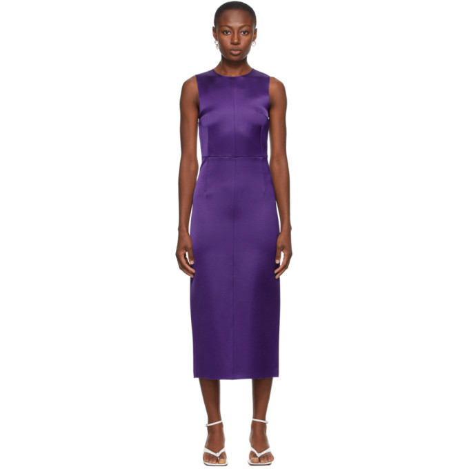 Photo: Georgia Alice SSENSE Exclusive Purple Satin Dress