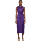 Georgia Alice SSENSE Exclusive Purple Satin Dress