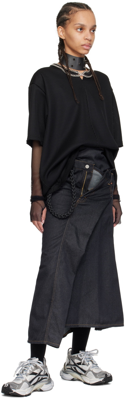 JUNYA WATANABE ラバーチェーン チョーカー ネックレス ブラック Junya Watanabe Black Rubber Spike Choker Junya Watanabe