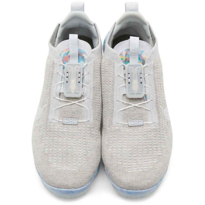 nike vapormax gray and white