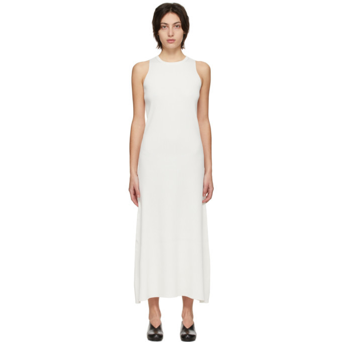 CFCL White Knit Portrait Dress CFCL