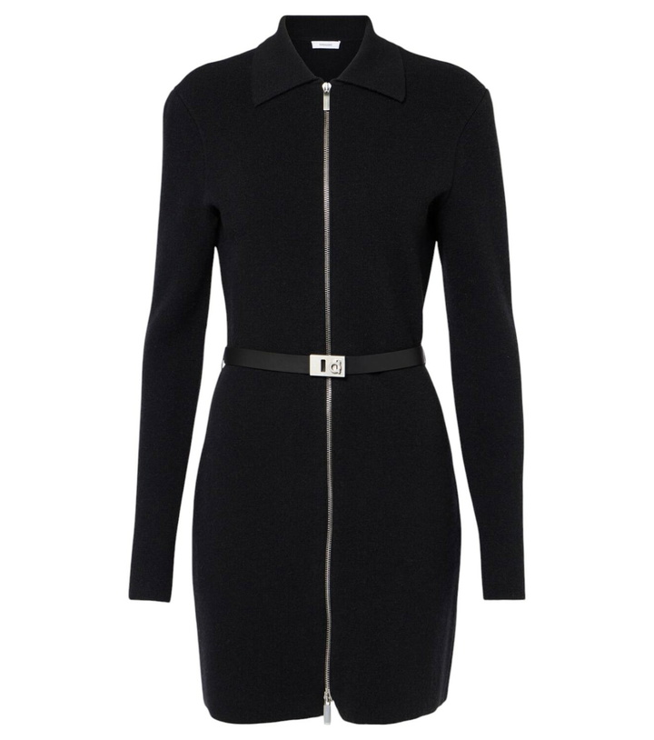 Photo: Ferragamo Zip-up belted shirt dress