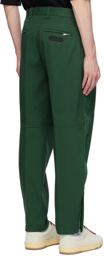 Lanvin Green Biker Trousers