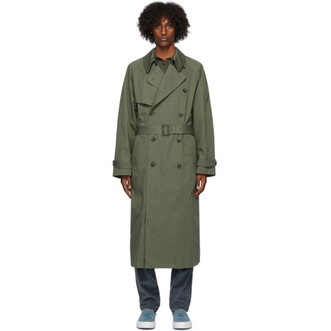 Photo: Kenzo Green Cotton Trench Coat