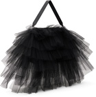 Simone Rocha Black Oversized Frilly Tutu Bag