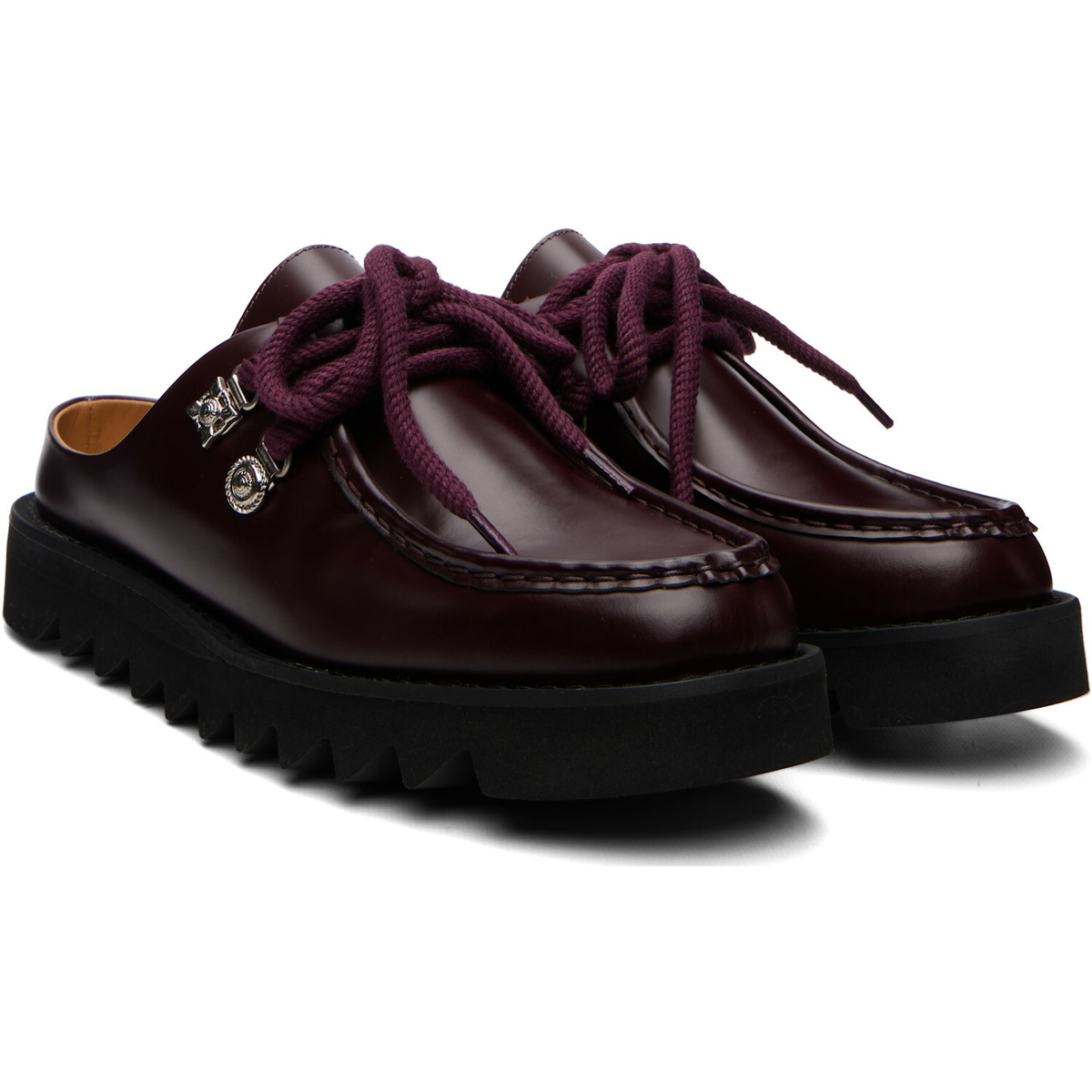 Toga Virilis Burgundy Leather Derbys