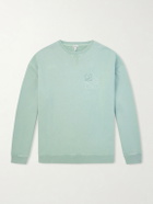 LOEWE - Logo-Embroidered Printed Cotton-Jersey Sweatshirt - Green
