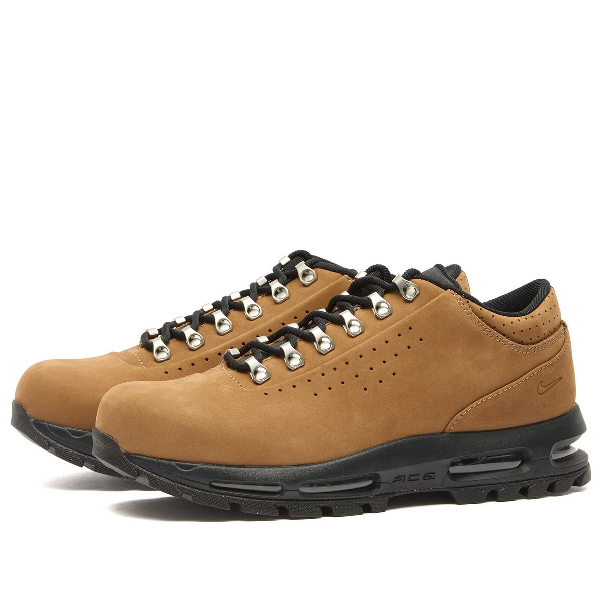 Nike Men's Goadome Low SP Sneaker in Taupe/University Red/Black