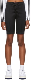 adidas Originals Black Laced High-Waisted Shorts