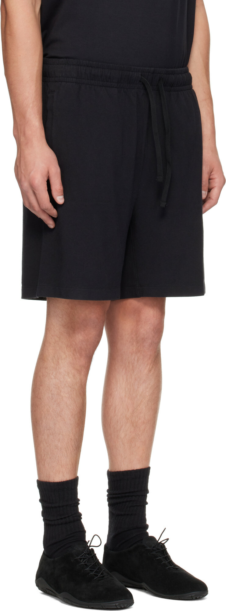 SKIMS Black Jersey Lounge Relaxed Shorts