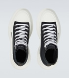 Alexander McQueen Tread Slick canvas high-top sneakers