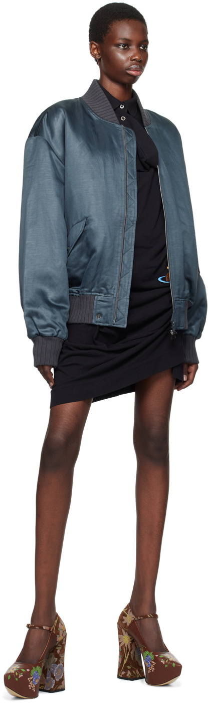 Vivienne Westwood Gray Bernardo Bomber Jacket