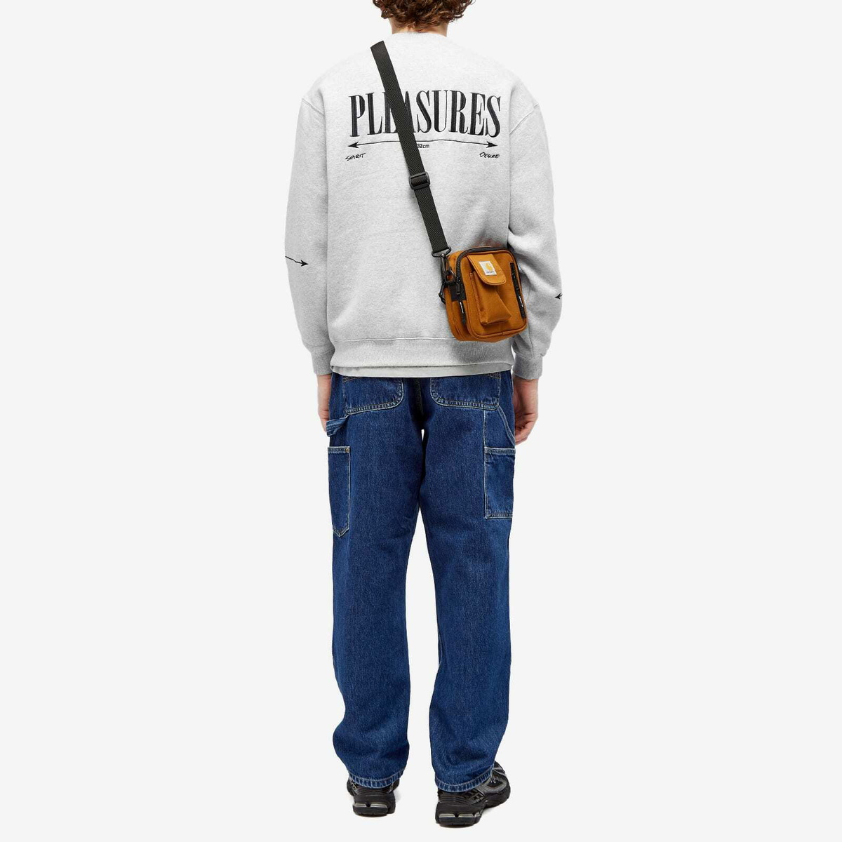 Pleasures Men's Intersection Crew Sweat in Grey