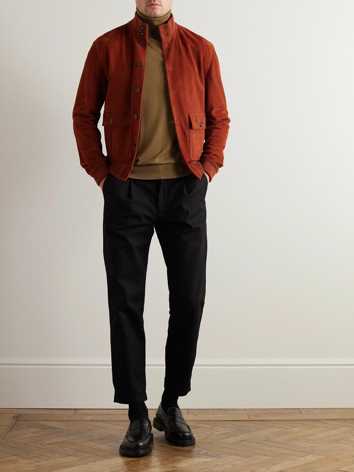Loro Piana - Wish® Virgin Wool Rollneck Sweater - Brown Loro Piana