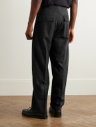Kaptain Sunshine - Straight-Leg Wool-Twill Drawstring Suit Trousers - Gray