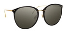 Linda Farrow Kings - Black / Yellow Gold Sunglasses