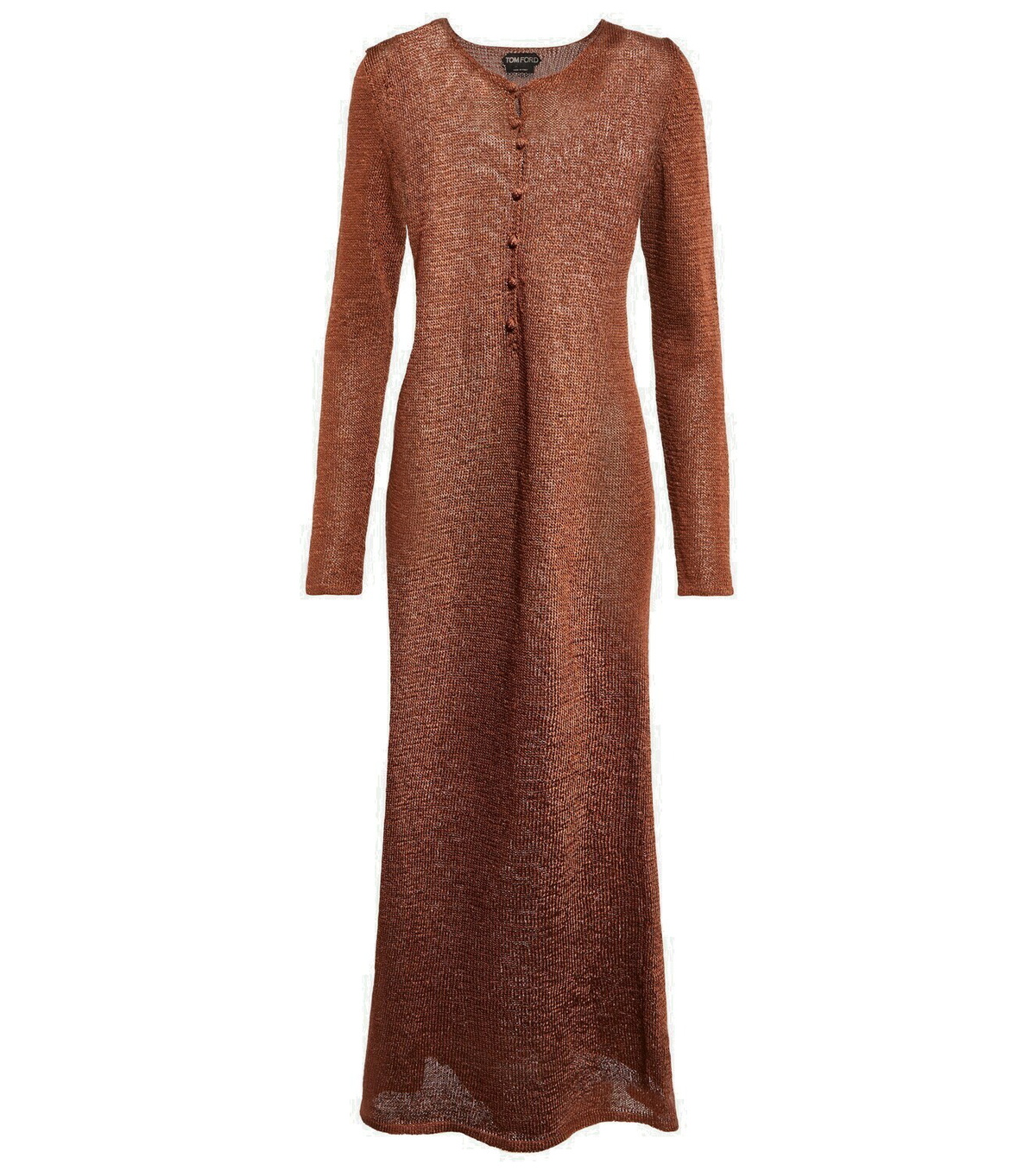 Tom Ford - Metallic knitted maxi dress TOM FORD