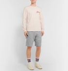 adidas Originals - Logo-Embroidered Mélange Loopback Cotton-Jersey Shorts - Gray