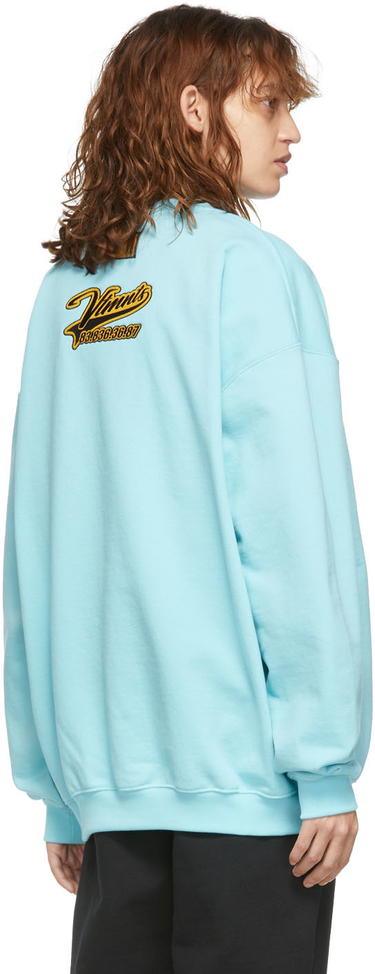 VTMNTS Blue College Sweatshirt VTMNTS