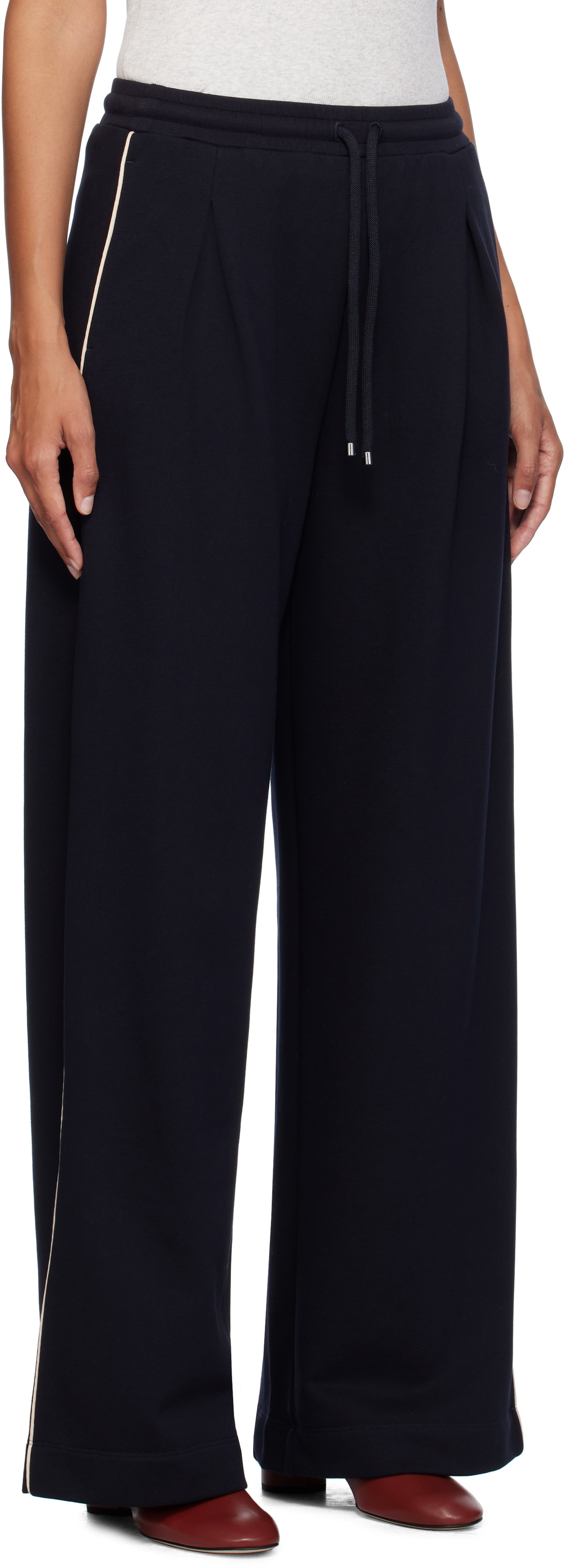 Max Mara Leisure Navy Curve Lounge Pants