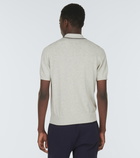 Brunello Cucinelli - Ribbed-knit cotton polo shirt