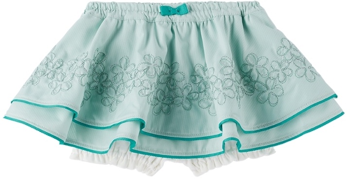 Photo: ANNA SUI MINI SSENSE Exclusive Baby Green Skirt