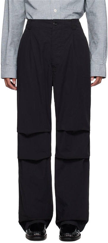 Photo: MHL by Margaret Howell Black Parachute Trousers