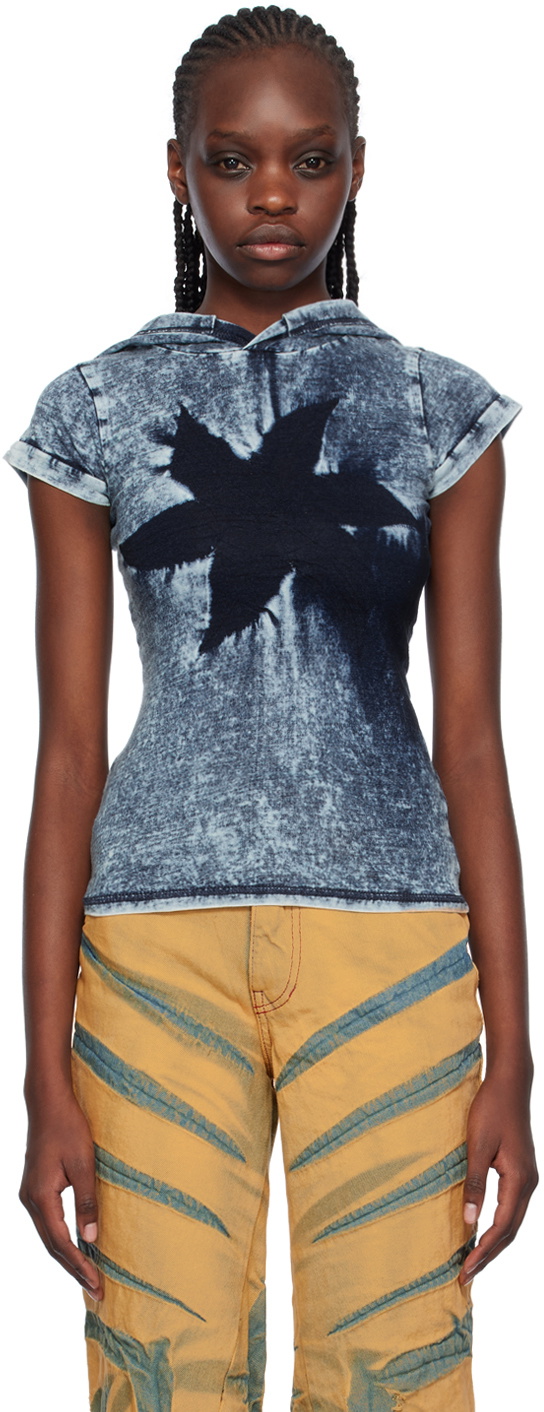 Photo: Masha Popova Indigo Star Hooded T-Shirt