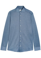 Eton Cotton Shirt Dark Blue