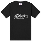 Bedwin & The Heartbreakers Men's Jared Script Logo T-Shirt in Black