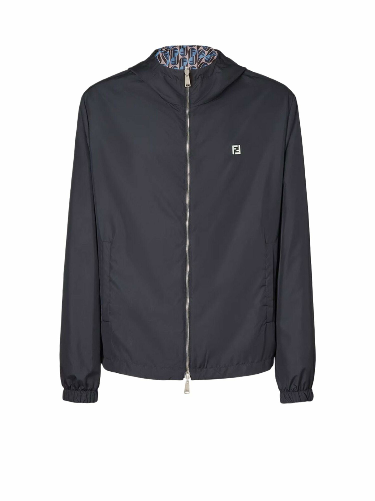 Fendi - Logo-Jacquard Wool Zip-Up Track Jacket - Black Fendi