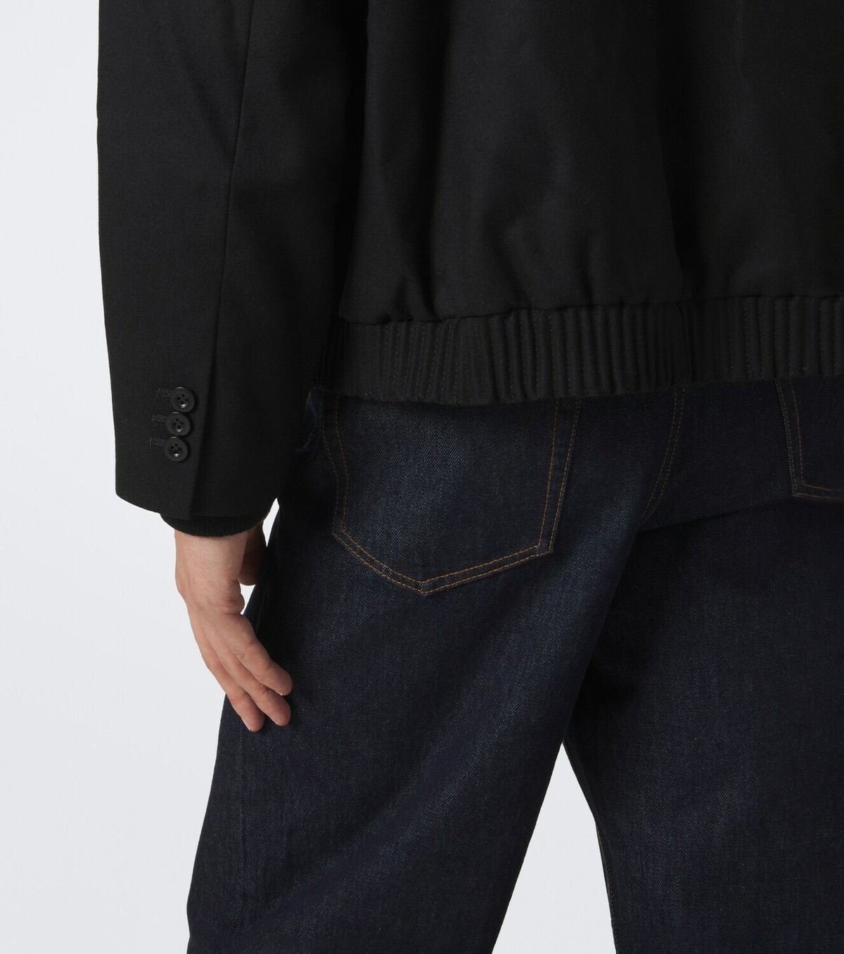 Sacai Hooded wool jacket