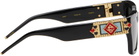 Casablanca Black Monogram Plaque Sunglasses