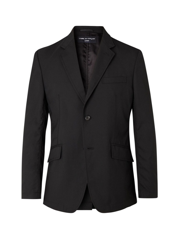 Photo: COMME DES GARÇONS HOMME - Slim-Fit Wool-Hopsack Suit Jacket - Black